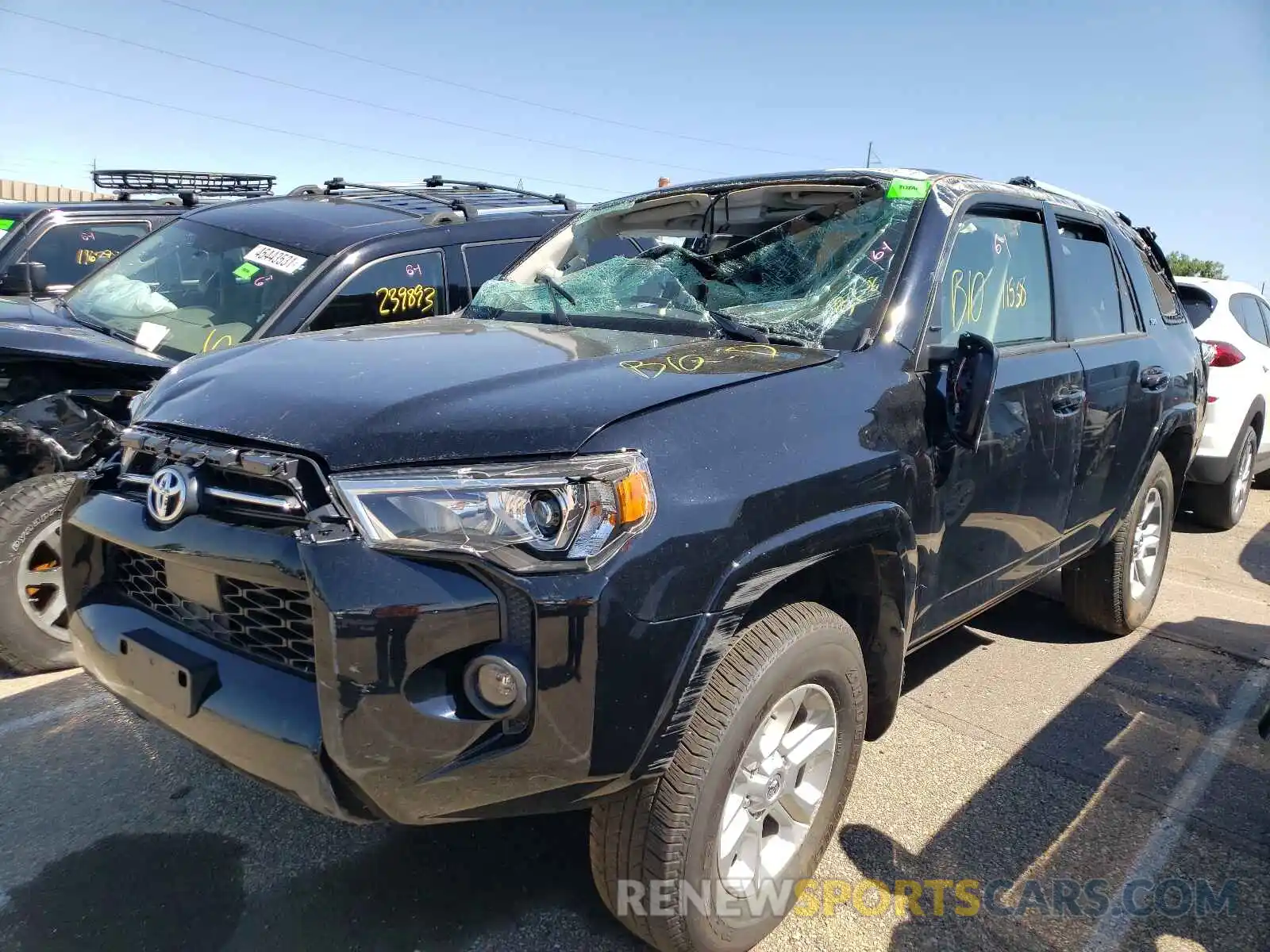 2 Photograph of a damaged car JTENU5JR7M5844349 TOYOTA 4RUNNER 2021