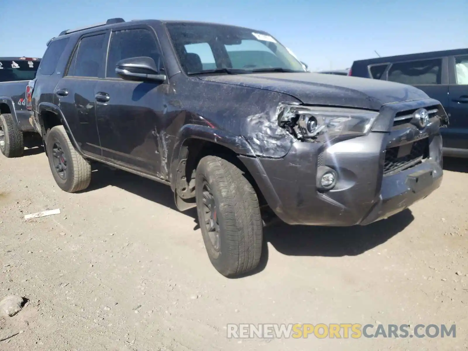 1 Photograph of a damaged car JTENU5JR7M5864438 TOYOTA 4RUNNER 2021