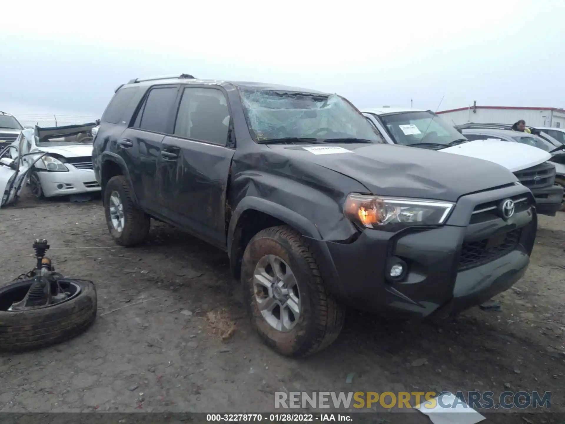 1 Photograph of a damaged car JTENU5JR7M5882325 TOYOTA 4RUNNER 2021