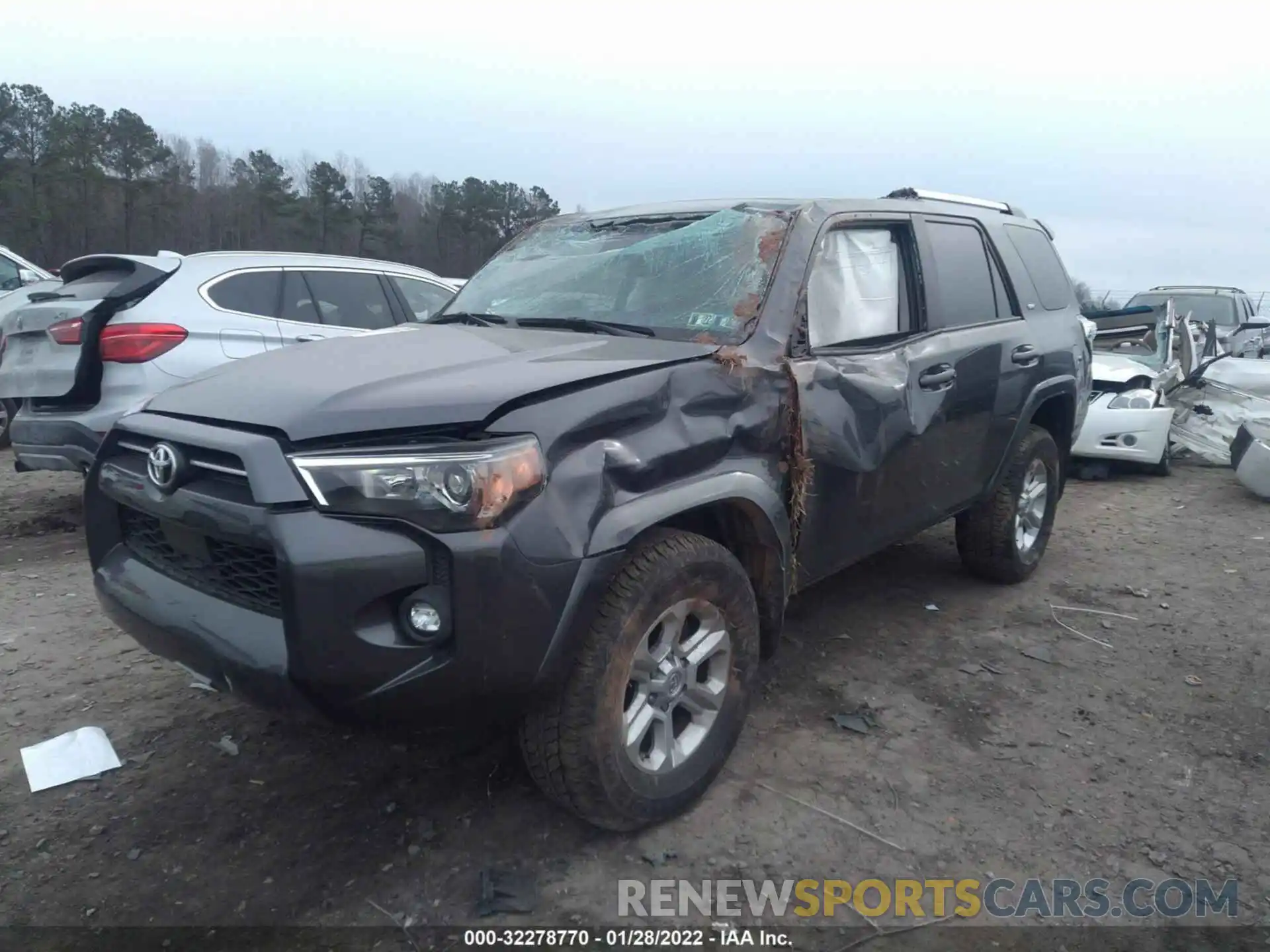 2 Photograph of a damaged car JTENU5JR7M5882325 TOYOTA 4RUNNER 2021