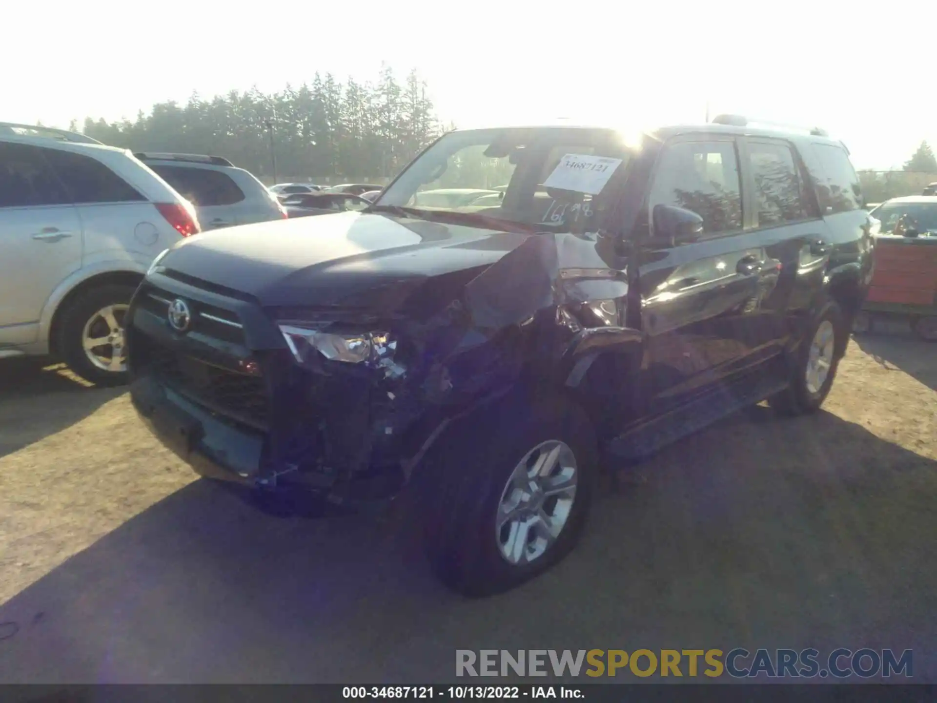 2 Photograph of a damaged car JTENU5JR7M5897701 TOYOTA 4RUNNER 2021