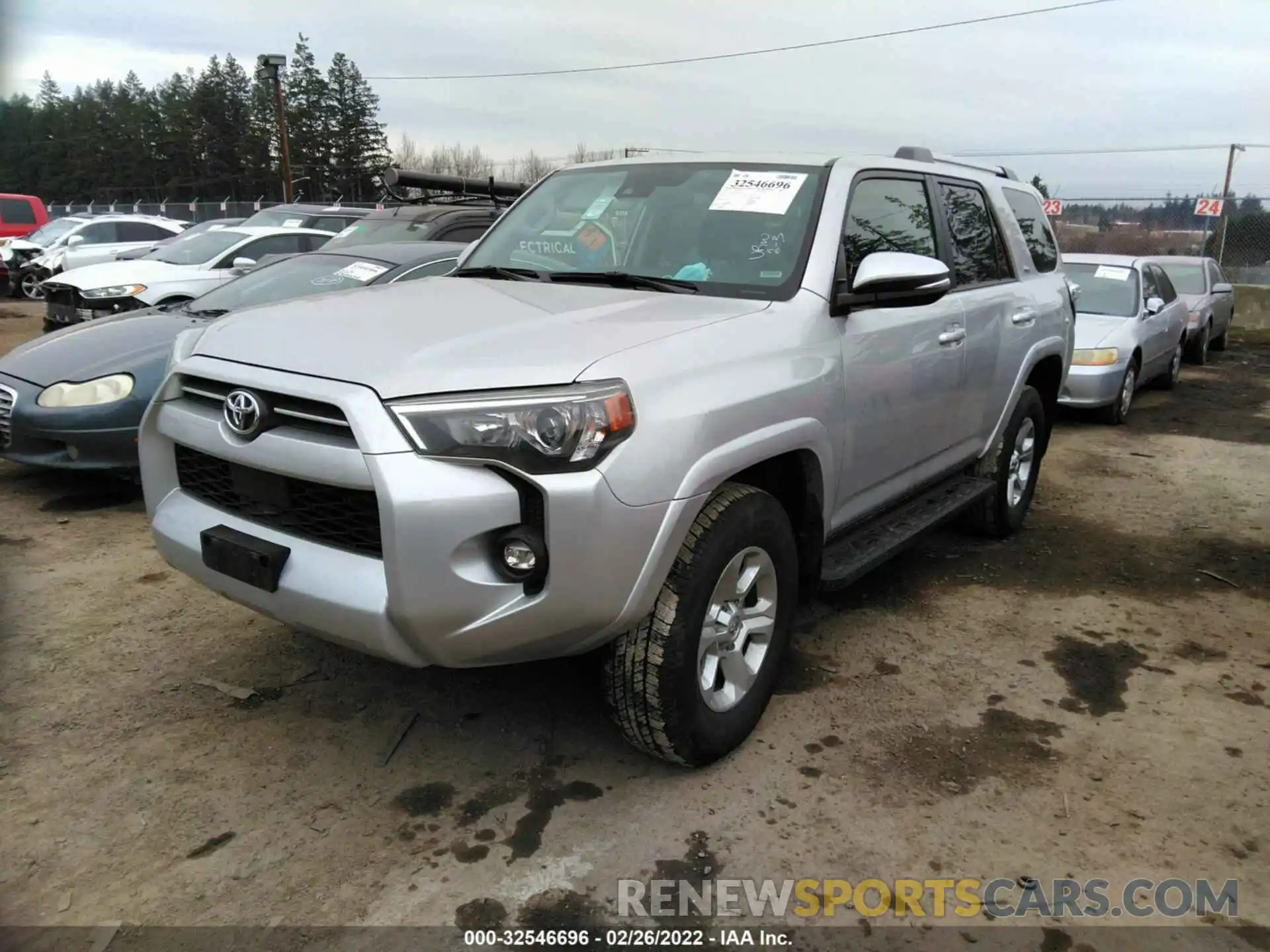 2 Photograph of a damaged car JTENU5JR7M5929501 TOYOTA 4RUNNER 2021