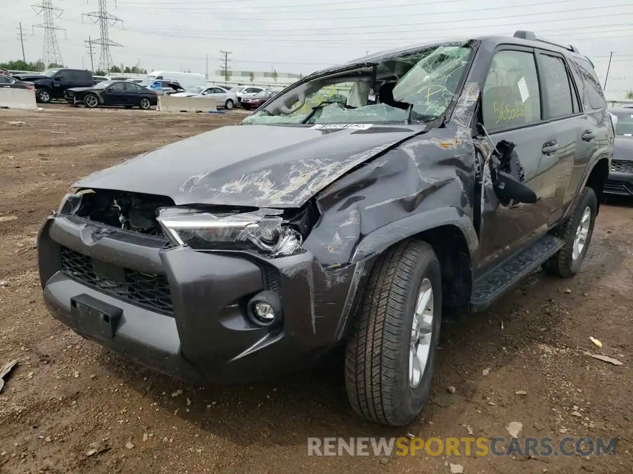 2 Photograph of a damaged car JTENU5JR7M5931670 TOYOTA 4RUNNER 2021