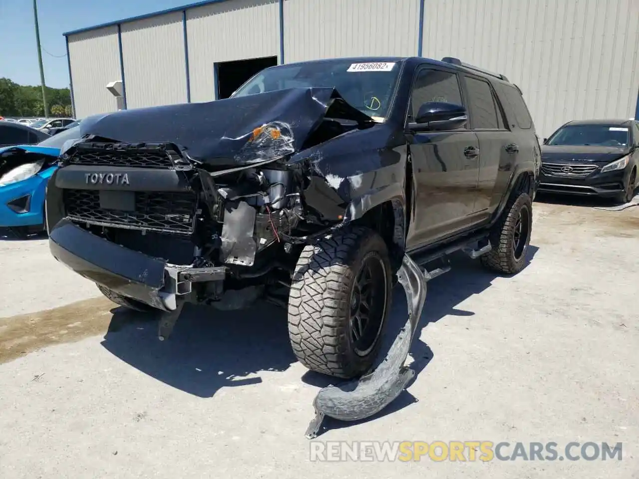 2 Photograph of a damaged car JTENU5JR7M5940983 TOYOTA 4RUNNER 2021