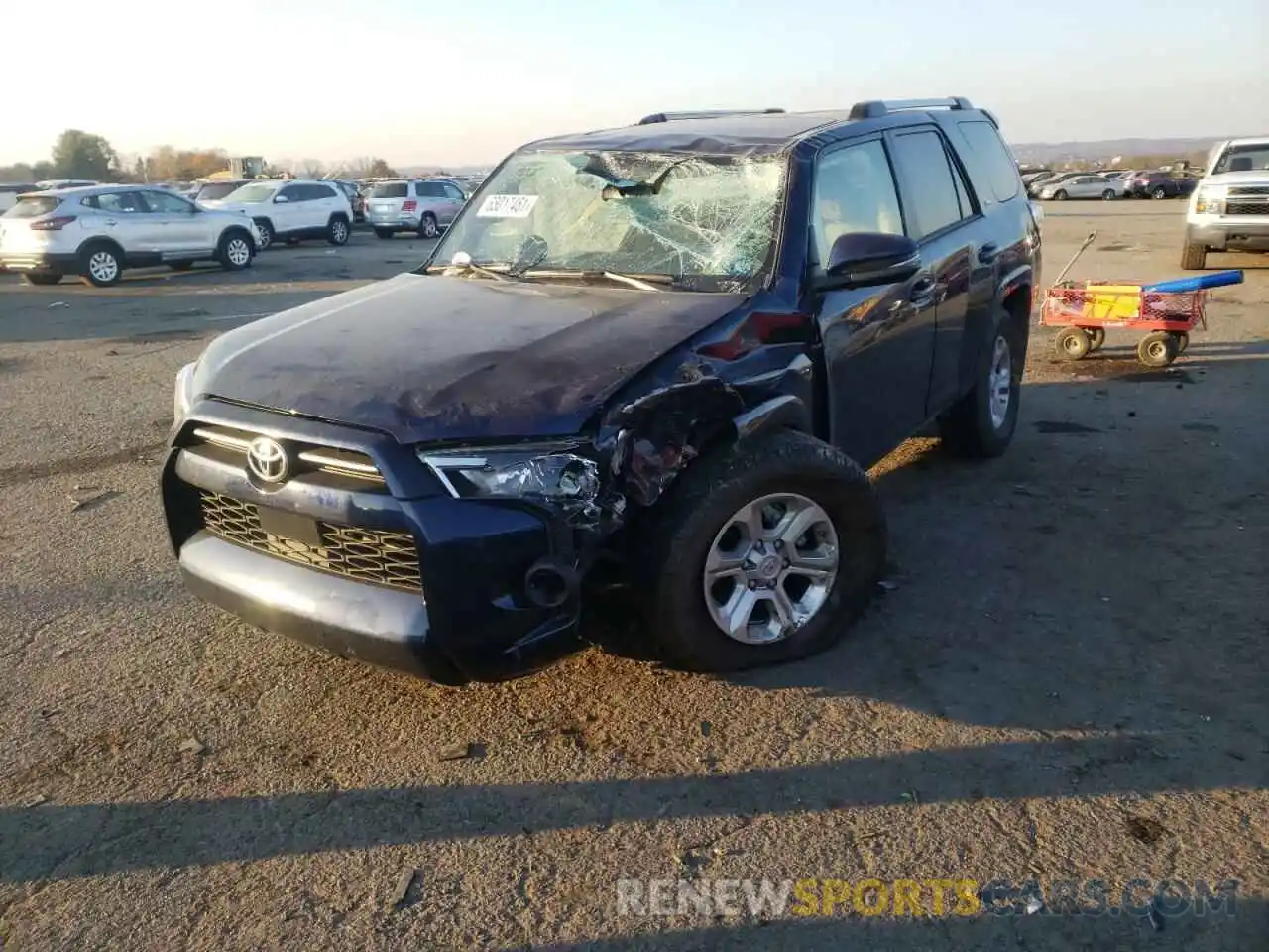 2 Photograph of a damaged car JTENU5JR7M5954236 TOYOTA 4RUNNER 2021