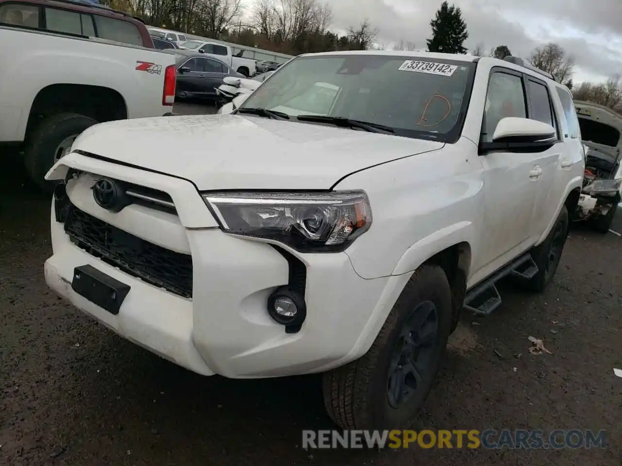 2 Photograph of a damaged car JTENU5JR7M5956438 TOYOTA 4RUNNER 2021