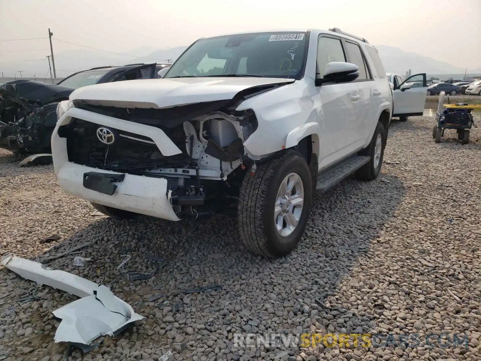 2 Photograph of a damaged car JTENU5JR8M5930575 TOYOTA 4RUNNER 2021