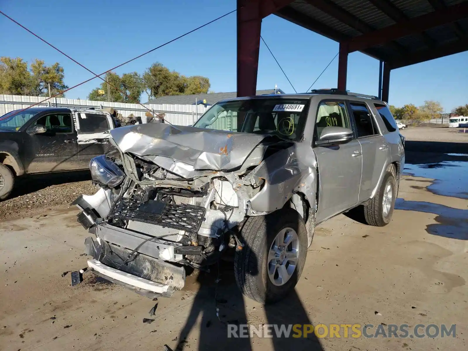 2 Photograph of a damaged car JTENU5JR8M5942967 TOYOTA 4RUNNER 2021