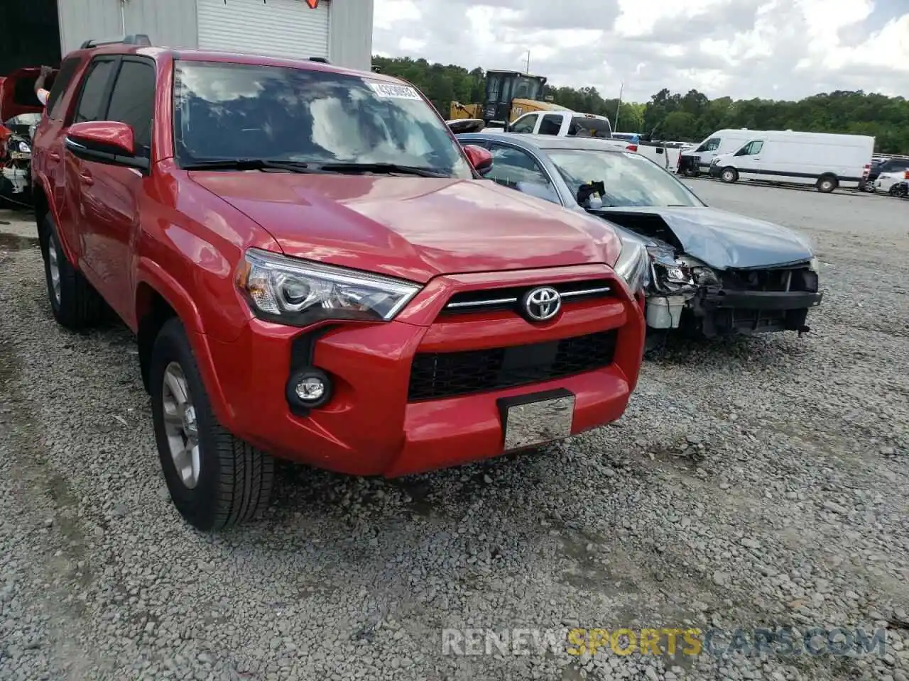 1 Photograph of a damaged car JTENU5JR9M5862982 TOYOTA 4RUNNER 2021