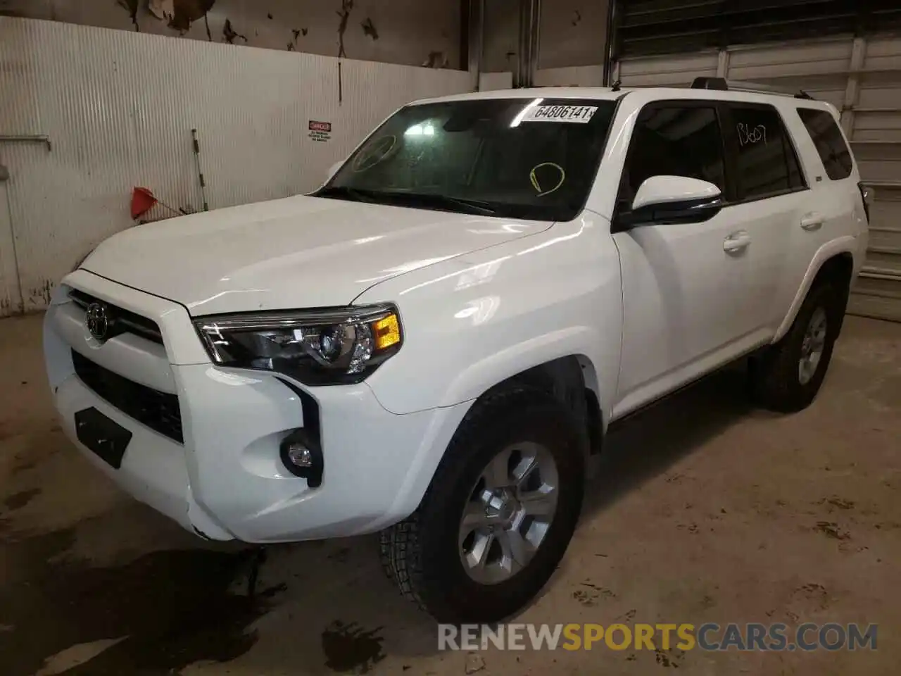 2 Photograph of a damaged car JTENU5JR9M5868491 TOYOTA 4RUNNER 2021