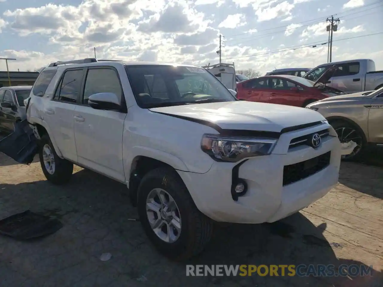 1 Photograph of a damaged car JTENU5JR9M5892127 TOYOTA 4RUNNER 2021