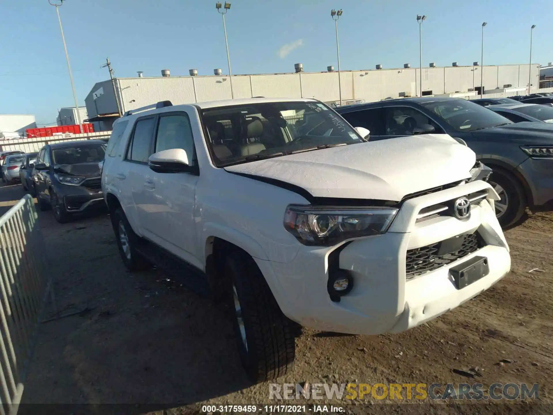 1 Photograph of a damaged car JTENU5JR9M5928530 TOYOTA 4RUNNER 2021