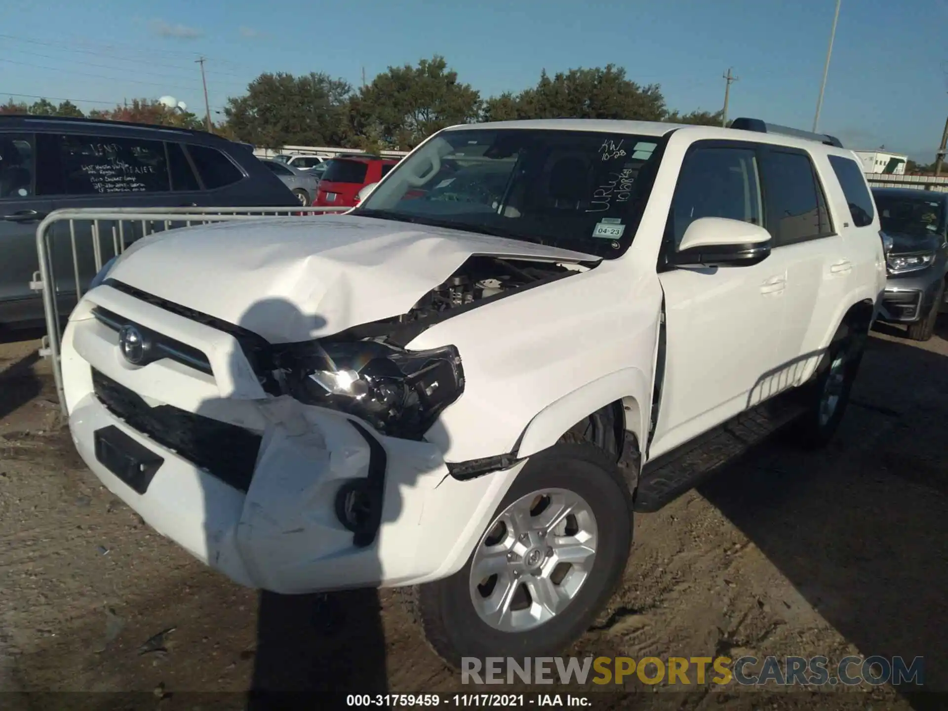 2 Photograph of a damaged car JTENU5JR9M5928530 TOYOTA 4RUNNER 2021