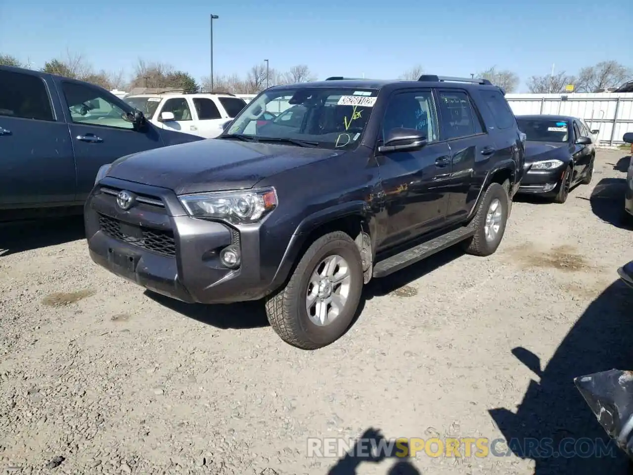 2 Photograph of a damaged car JTENU5JR9M5932349 TOYOTA 4RUNNER 2021