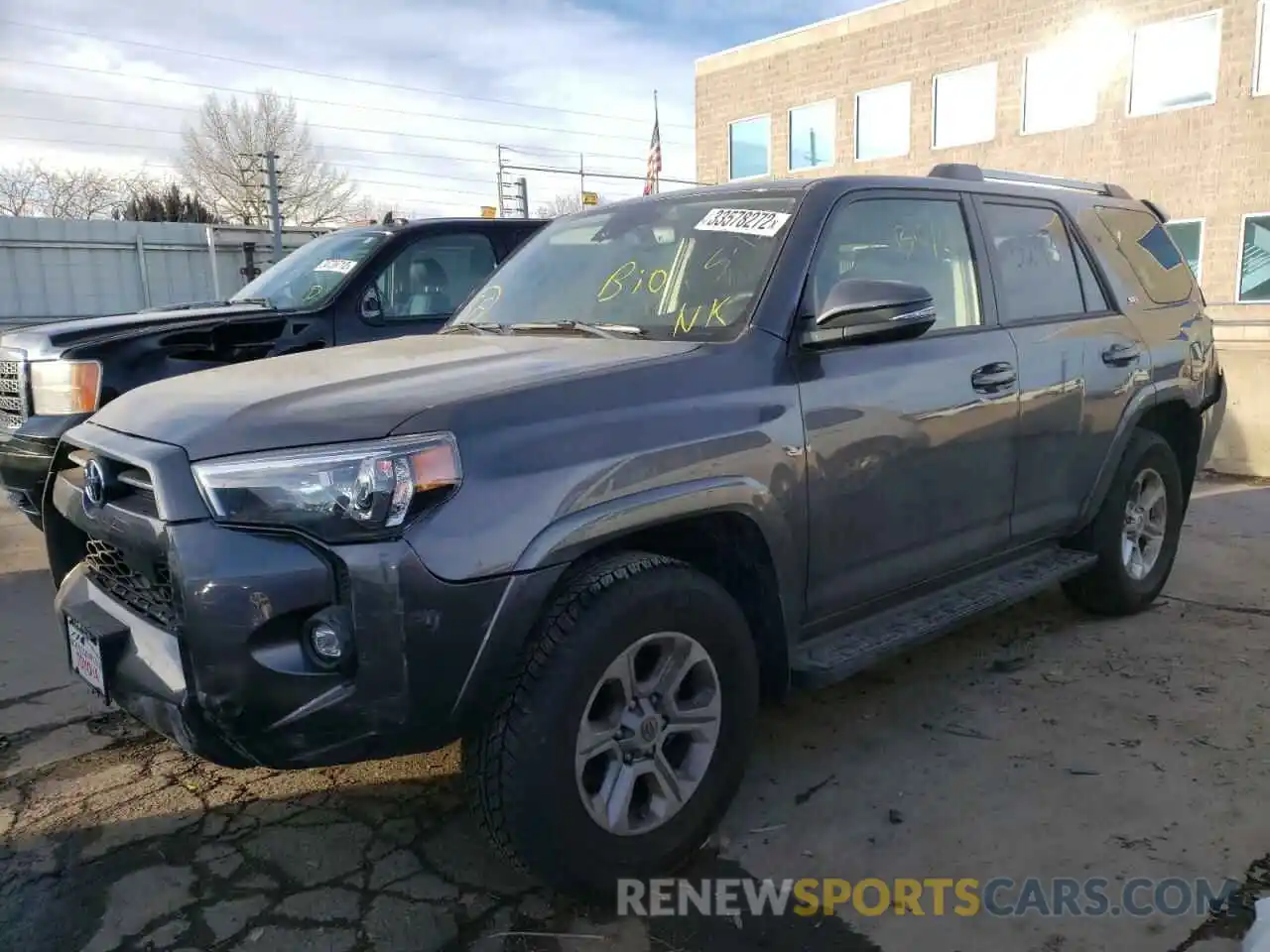 2 Photograph of a damaged car JTENU5JR9M5957641 TOYOTA 4RUNNER 2021