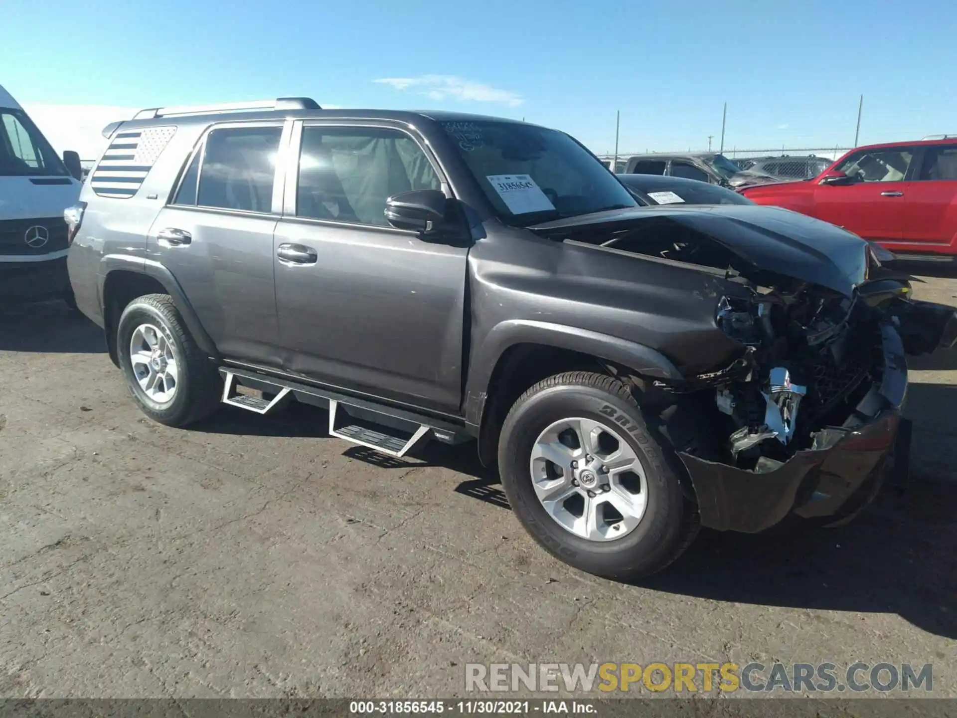 1 Photograph of a damaged car JTENU5JRXM5855295 TOYOTA 4RUNNER 2021