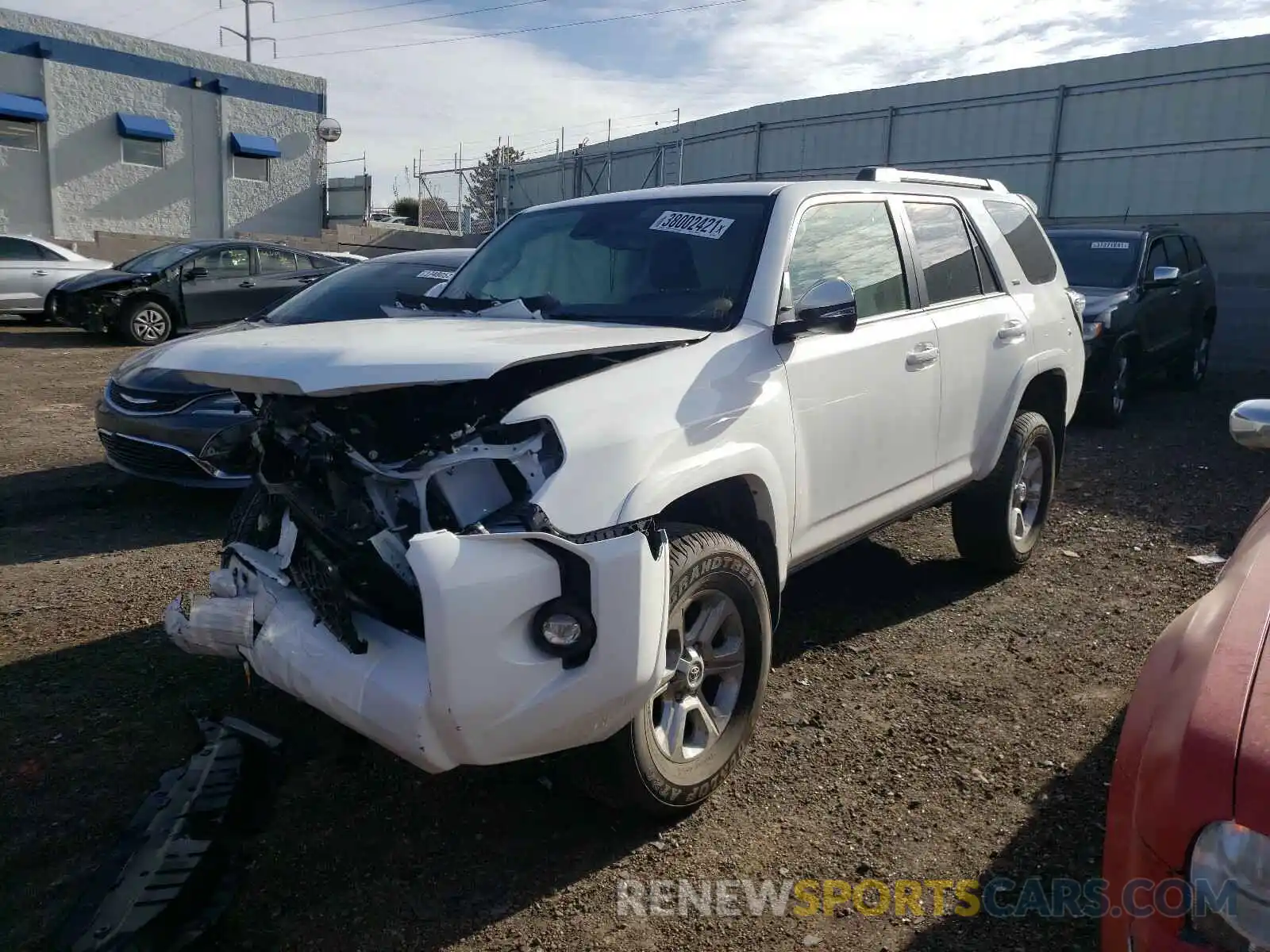 2 Photograph of a damaged car JTENU5JRXM5880651 TOYOTA 4RUNNER 2021