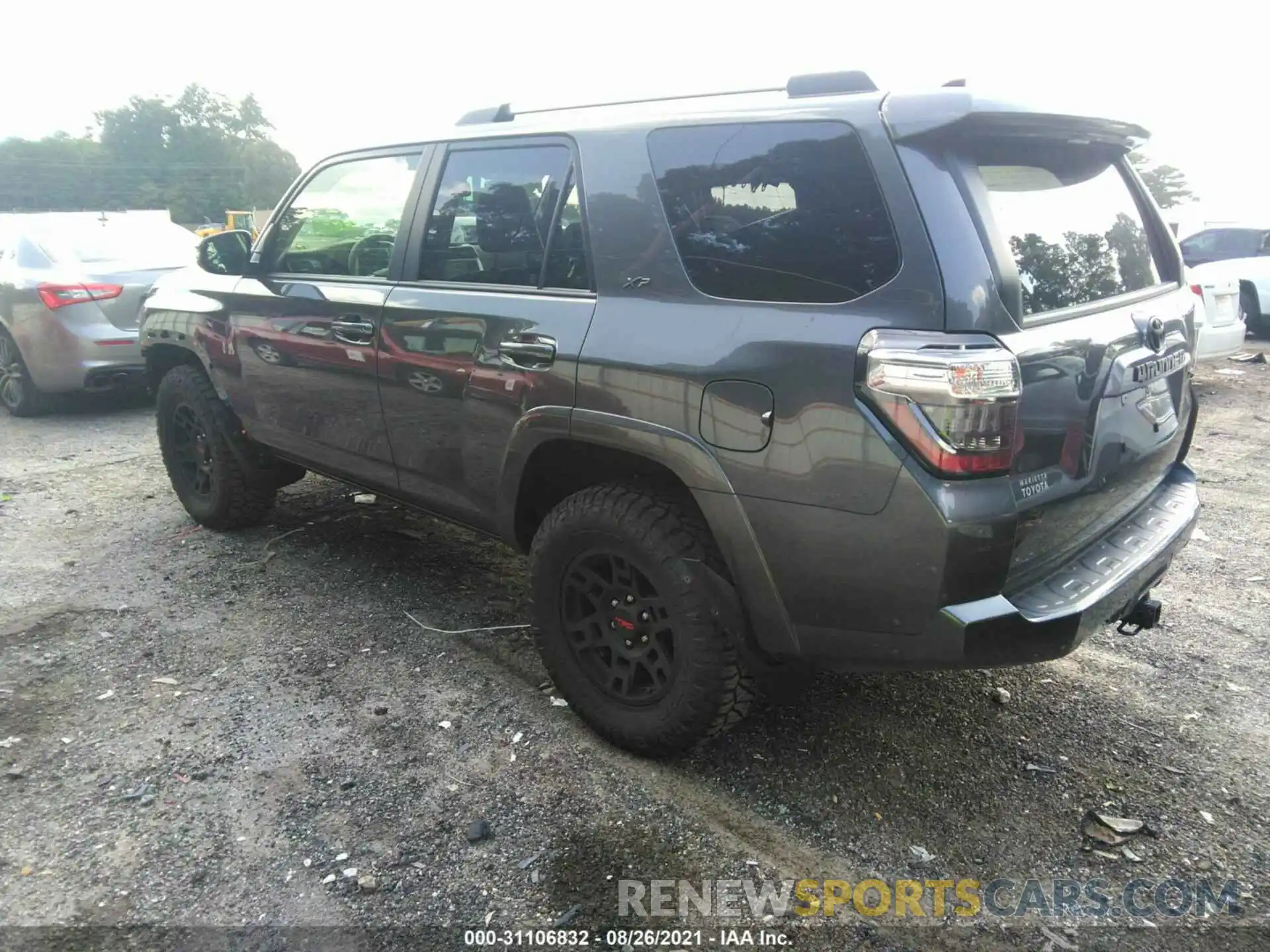 3 Фотография поврежденного автомобиля JTENU5JRXM5893268 TOYOTA 4RUNNER 2021