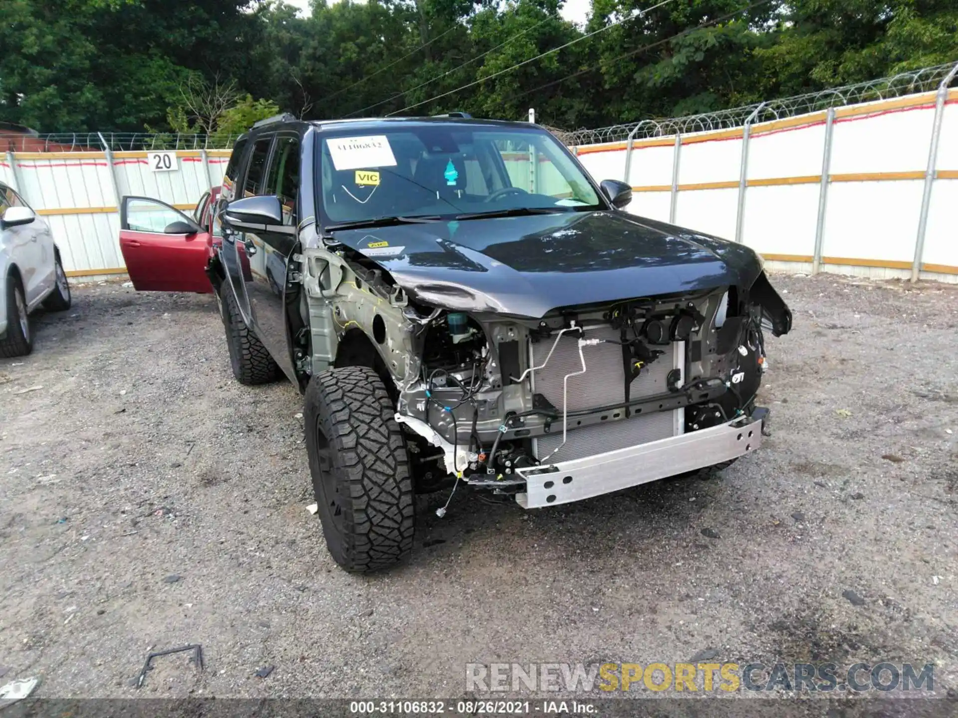 6 Фотография поврежденного автомобиля JTENU5JRXM5893268 TOYOTA 4RUNNER 2021