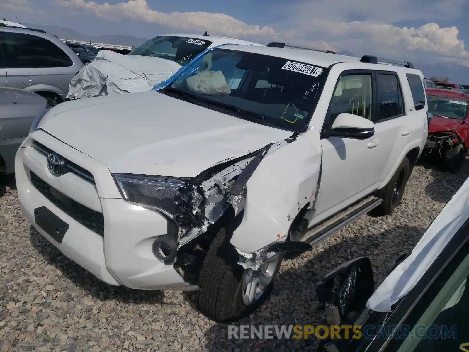 2 Photograph of a damaged car JTENU5JRXM5901272 TOYOTA 4RUNNER 2021