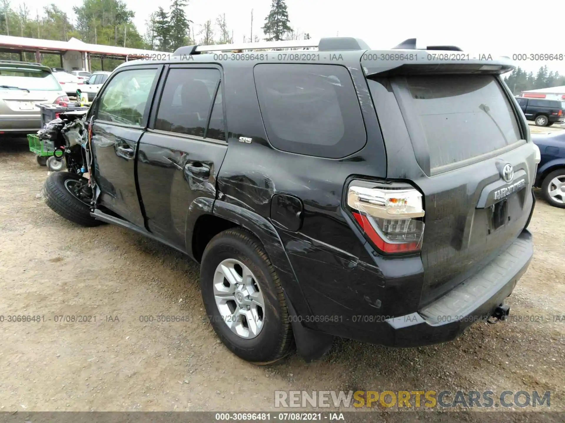 3 Photograph of a damaged car JTENU5JRXM5909503 TOYOTA 4RUNNER 2021