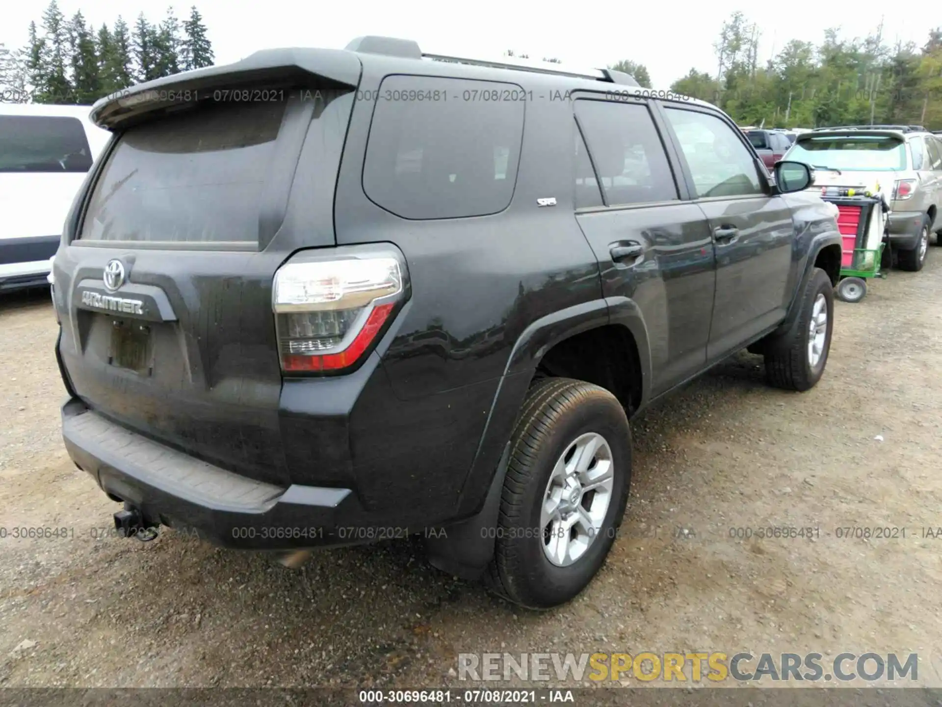 4 Фотография поврежденного автомобиля JTENU5JRXM5909503 TOYOTA 4RUNNER 2021