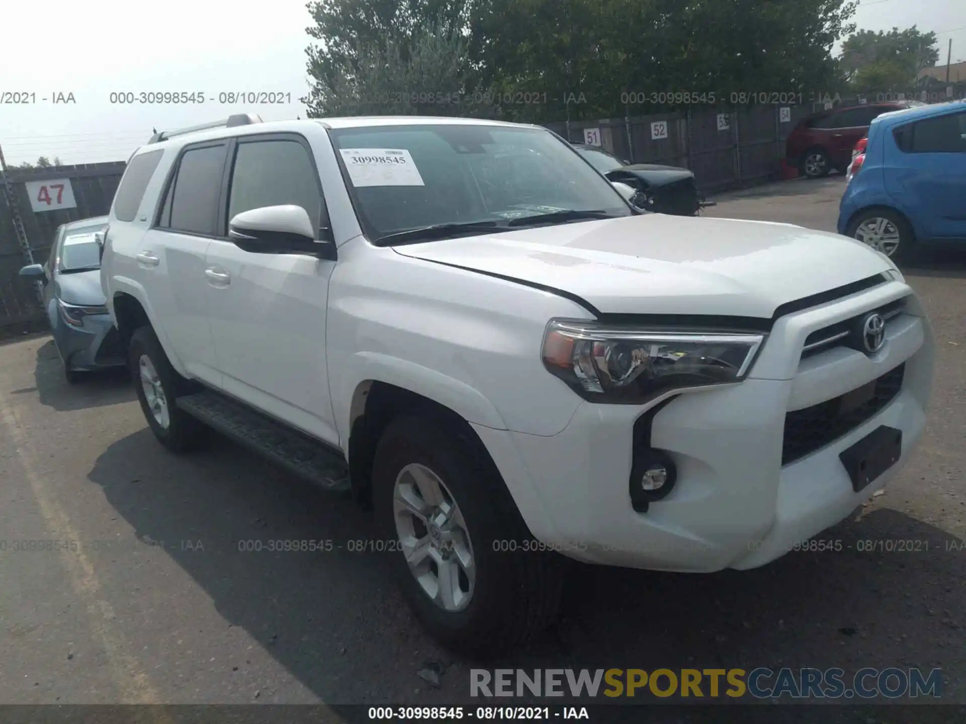 1 Фотография поврежденного автомобиля JTENU5JRXM5930299 TOYOTA 4RUNNER 2021