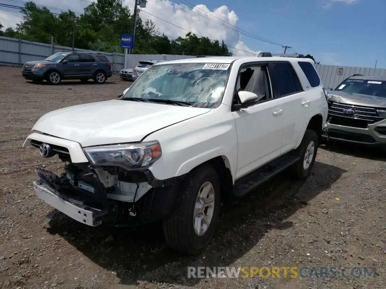 2 Photograph of a damaged car JTENU5JRXM5934420 TOYOTA 4RUNNER 2021