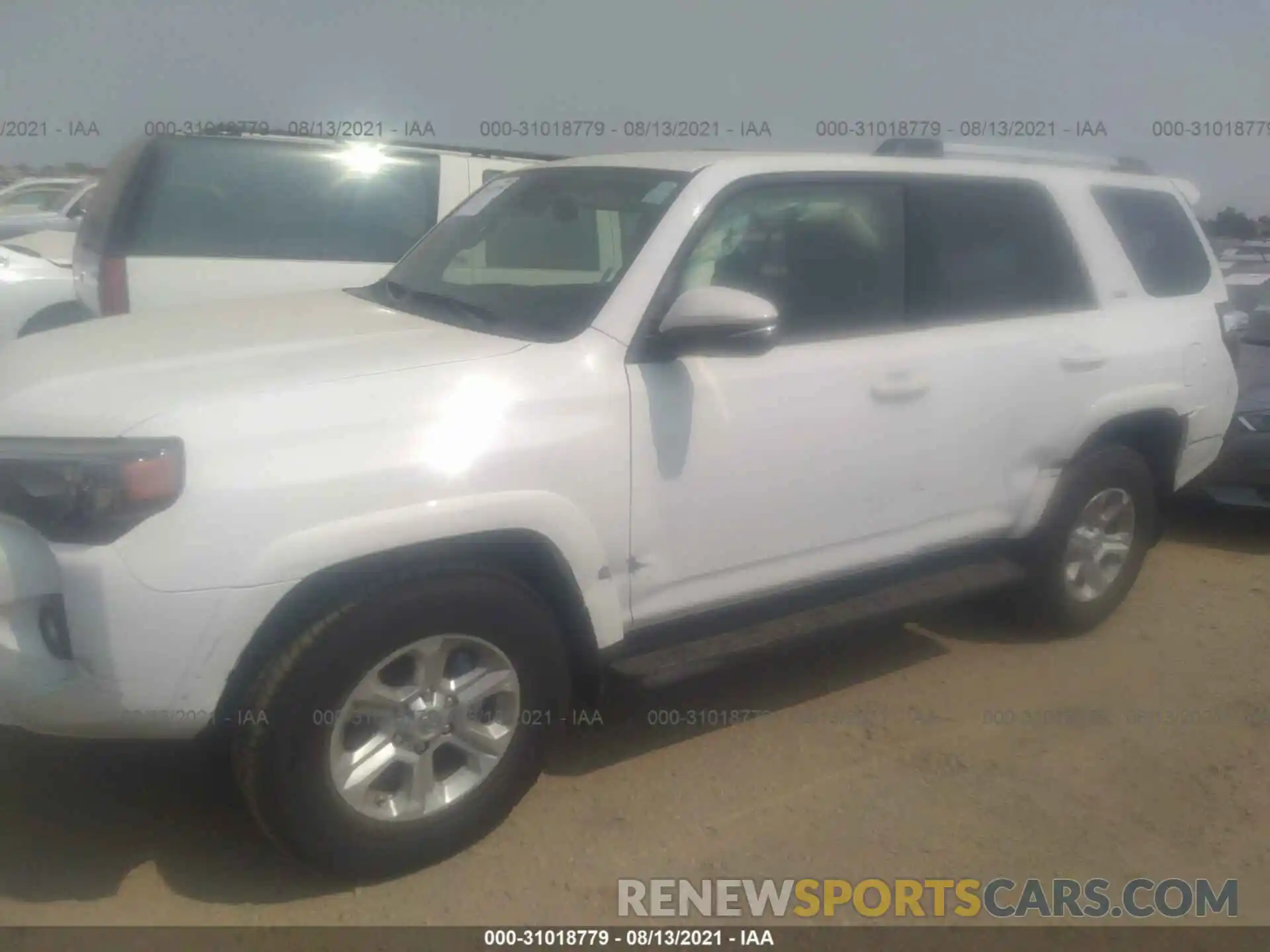 2 Photograph of a damaged car JTENU5JRXM5934742 TOYOTA 4RUNNER 2021