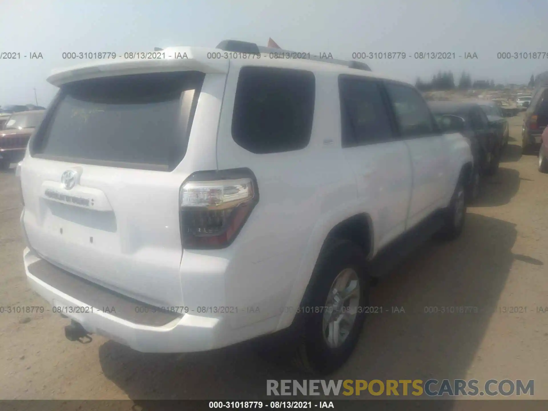 4 Фотография поврежденного автомобиля JTENU5JRXM5934742 TOYOTA 4RUNNER 2021