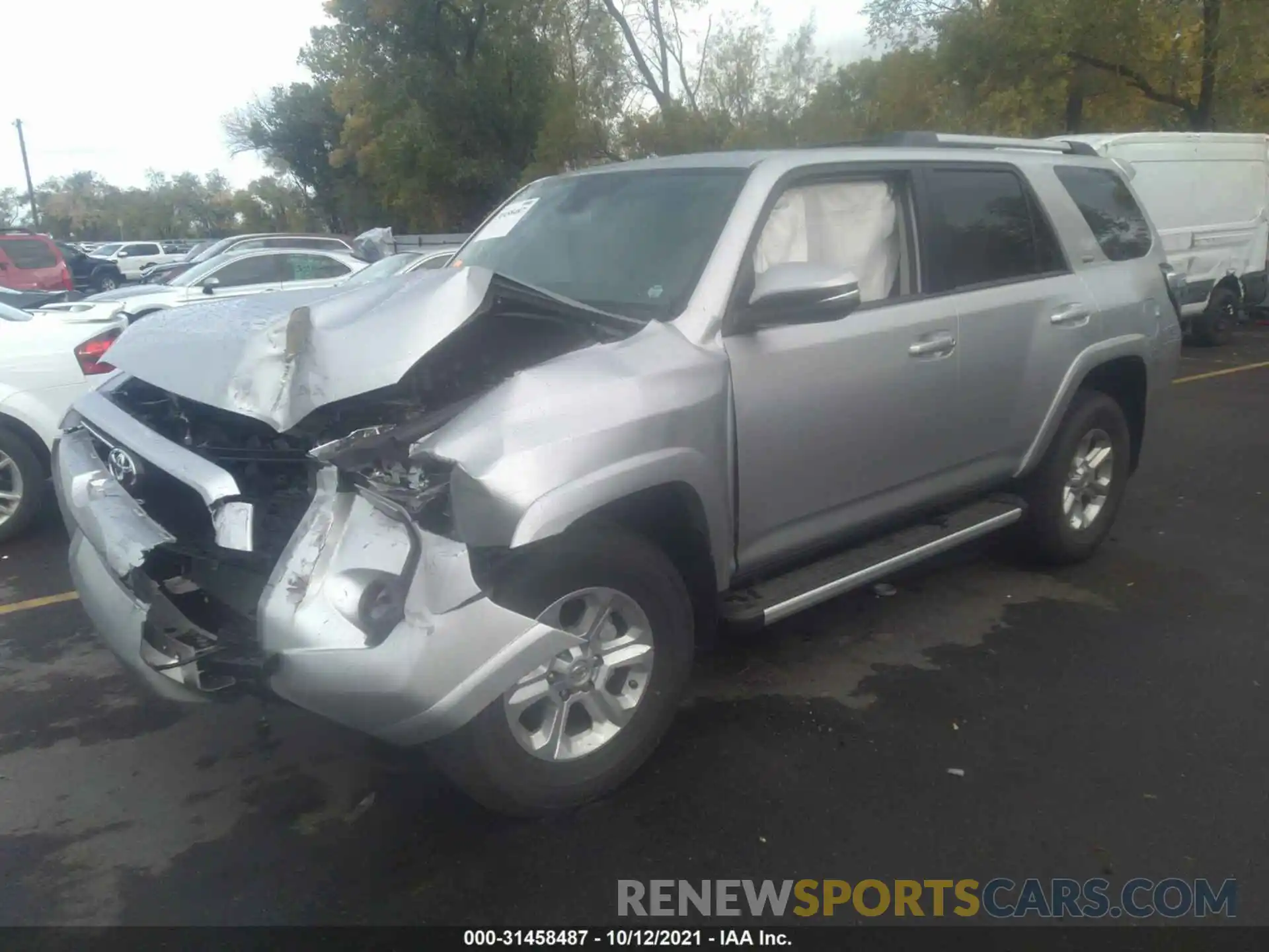 2 Photograph of a damaged car JTENU5JRXM5939052 TOYOTA 4RUNNER 2021