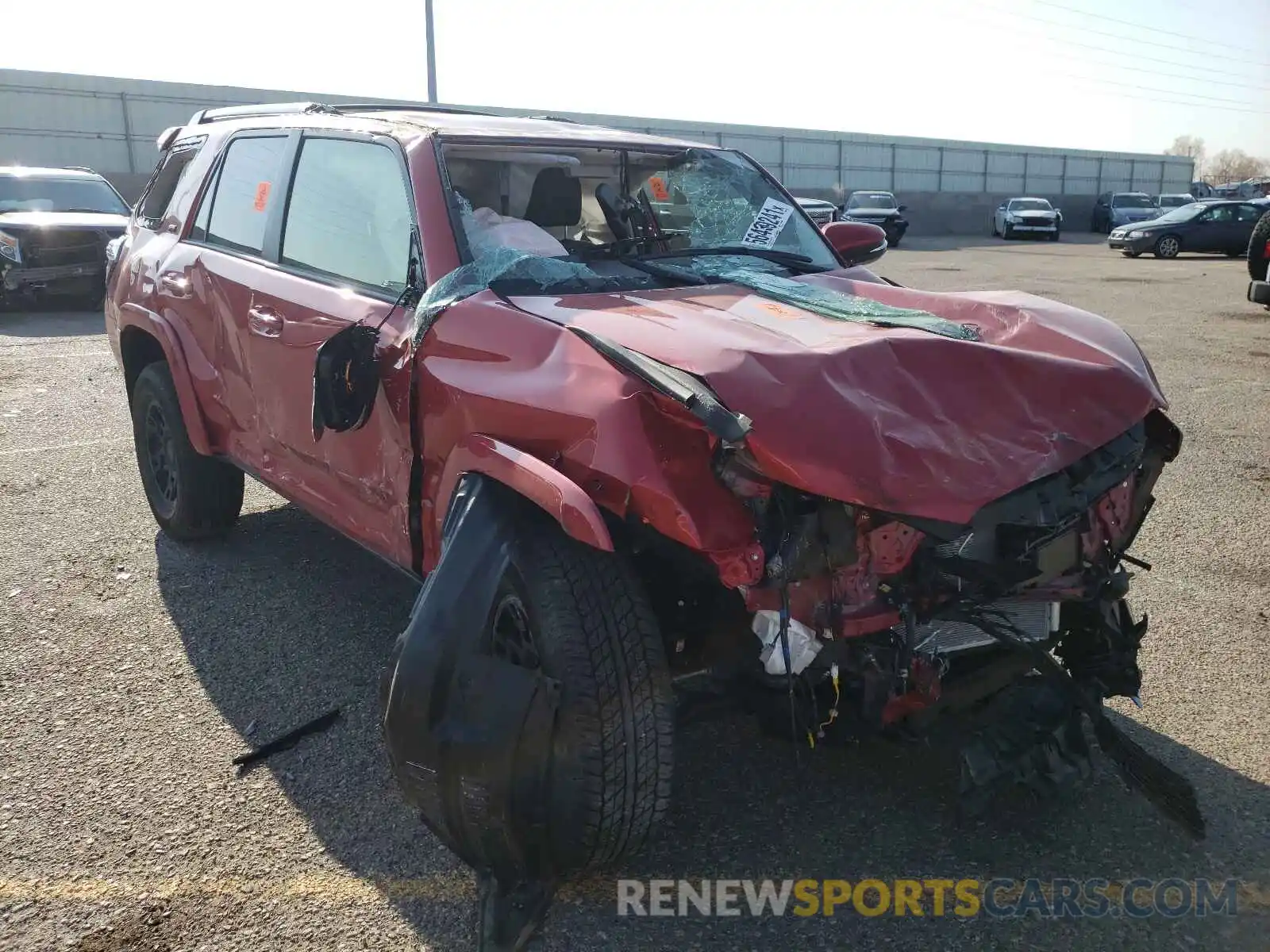 1 Photograph of a damaged car JTENU5JRXM5943179 TOYOTA 4RUNNER 2021