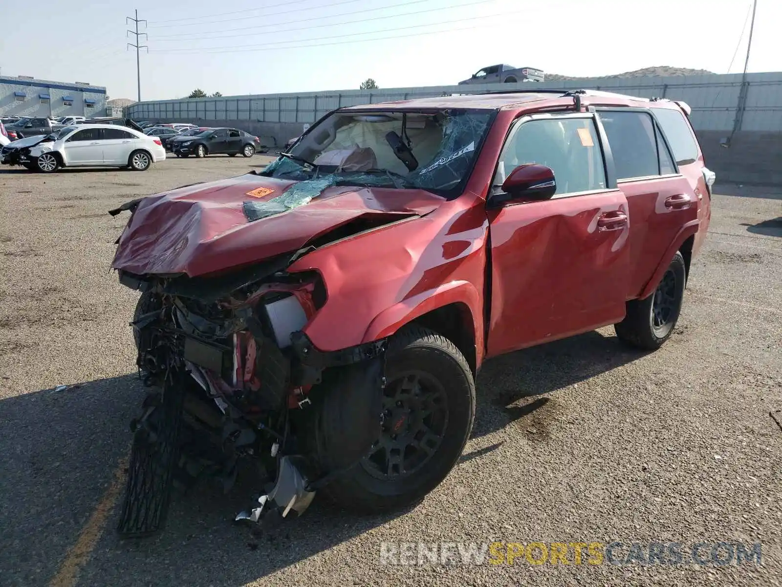 2 Photograph of a damaged car JTENU5JRXM5943179 TOYOTA 4RUNNER 2021