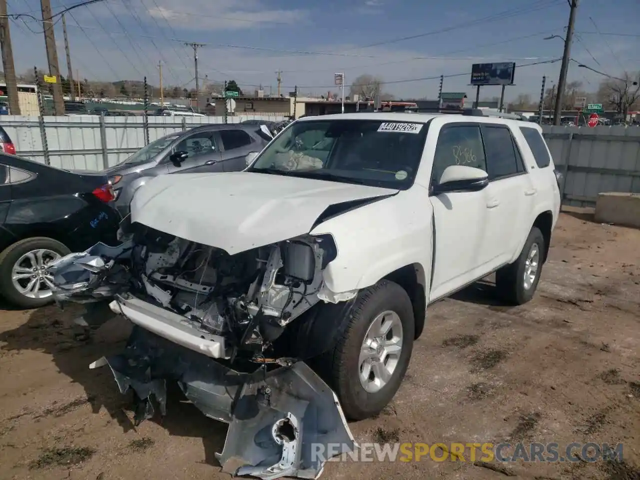 2 Photograph of a damaged car JTENU5JRXM5955638 TOYOTA 4RUNNER 2021