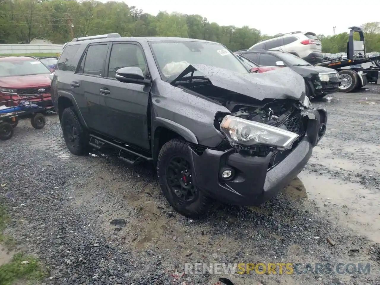 1 Photograph of a damaged car JTENU5JRXM5962914 TOYOTA 4RUNNER 2021