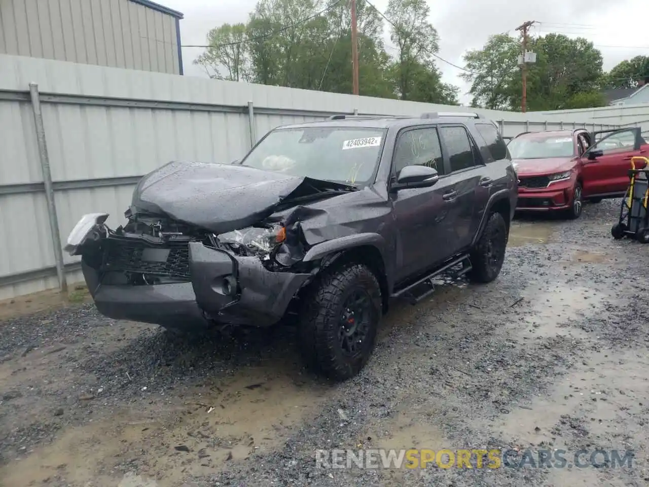 2 Photograph of a damaged car JTENU5JRXM5962914 TOYOTA 4RUNNER 2021