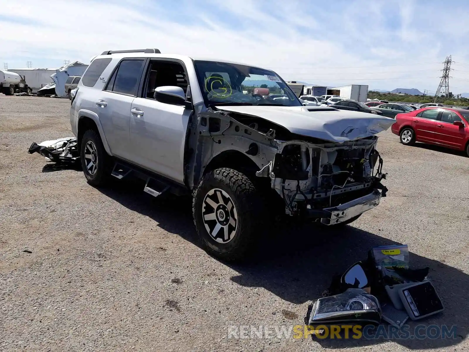 1 Photograph of a damaged car JTEPU5JR0M5847408 TOYOTA 4RUNNER 2021