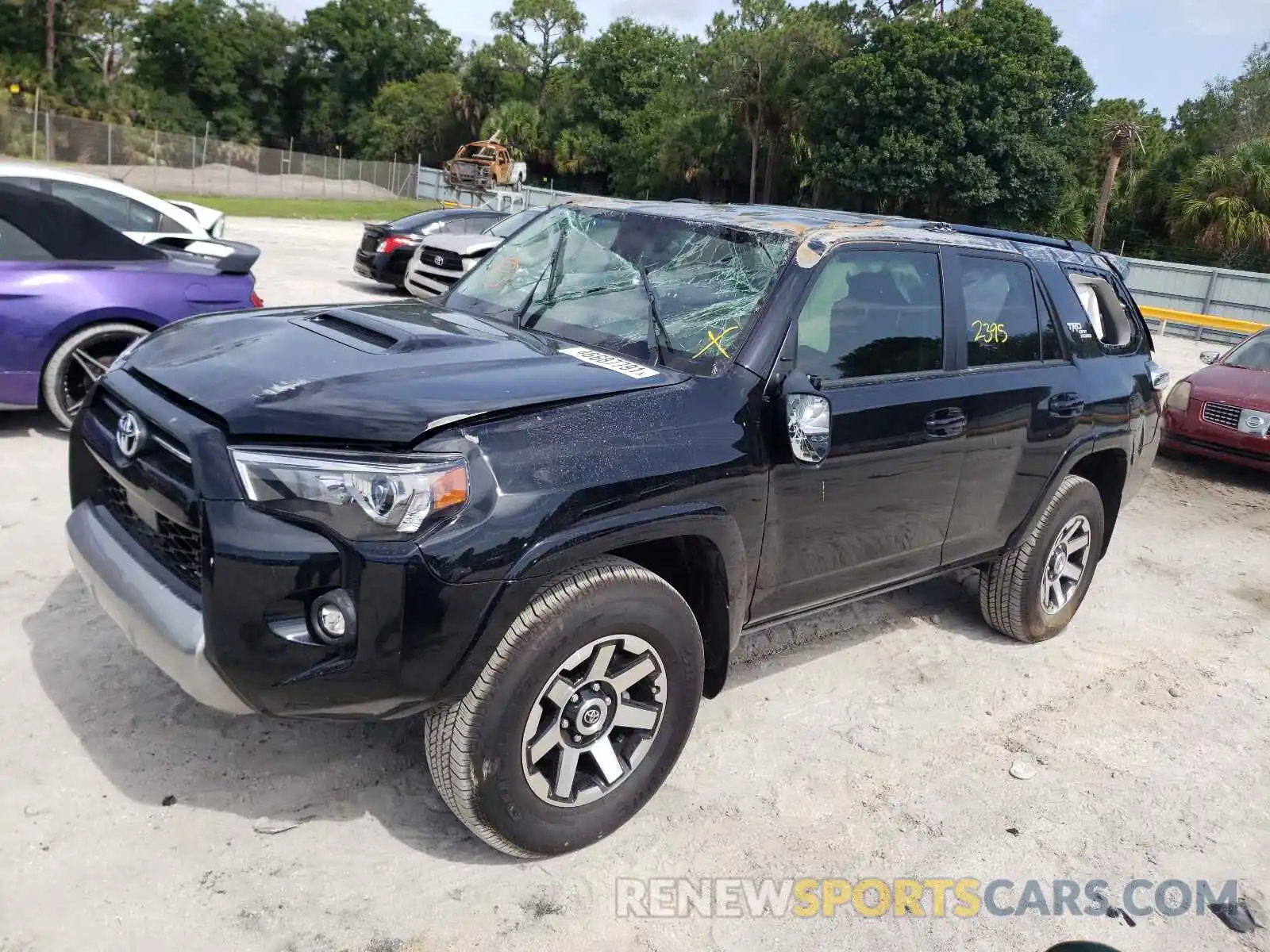 2 Photograph of a damaged car JTEPU5JR0M5897063 TOYOTA 4RUNNER 2021