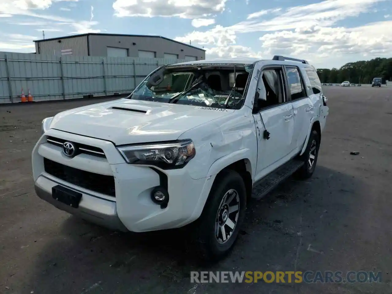 2 Photograph of a damaged car JTEPU5JR0M5932054 TOYOTA 4RUNNER 2021