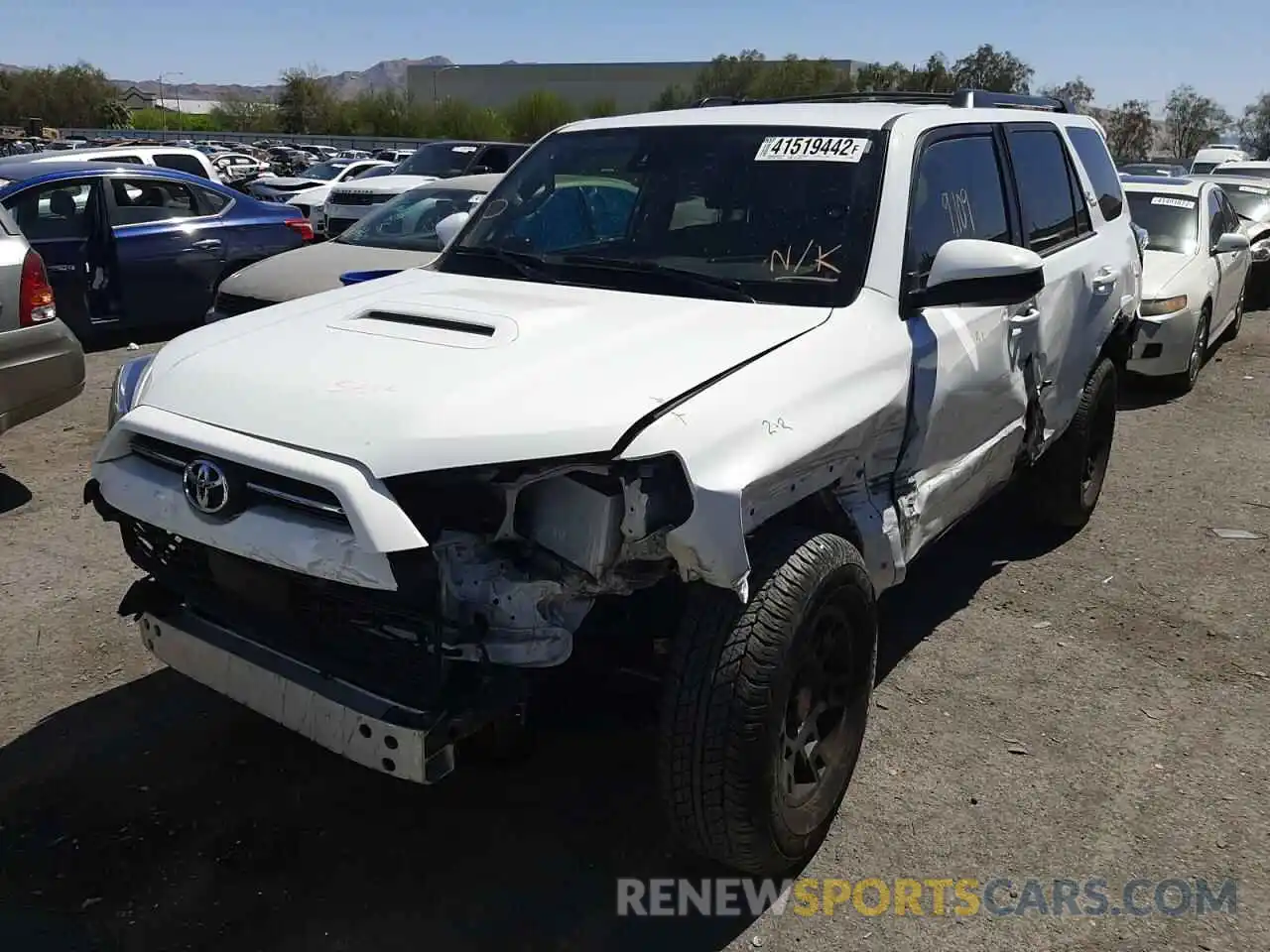 2 Photograph of a damaged car JTEPU5JR0M5959495 TOYOTA 4RUNNER 2021