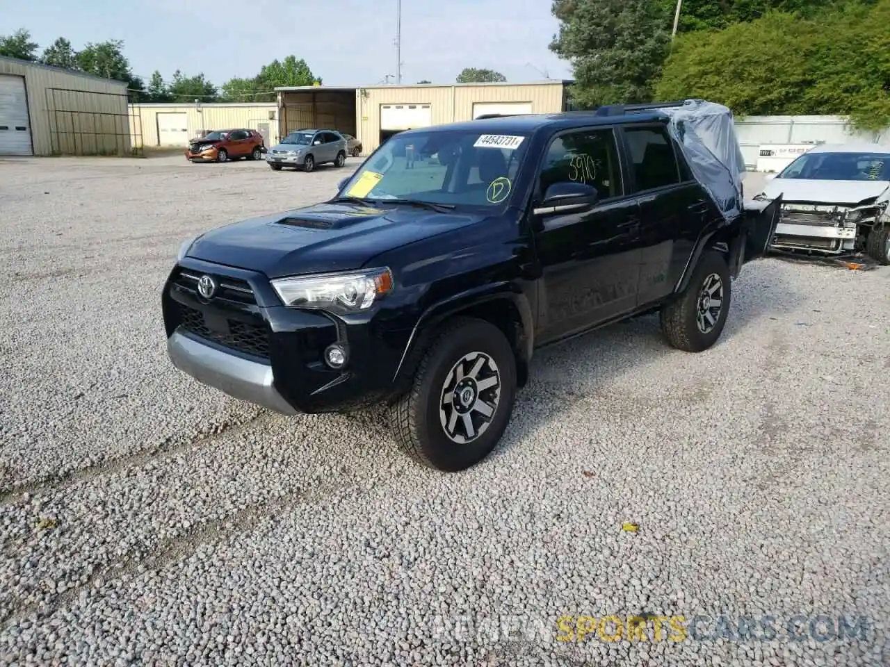 2 Photograph of a damaged car JTEPU5JR1M5879459 TOYOTA 4RUNNER 2021