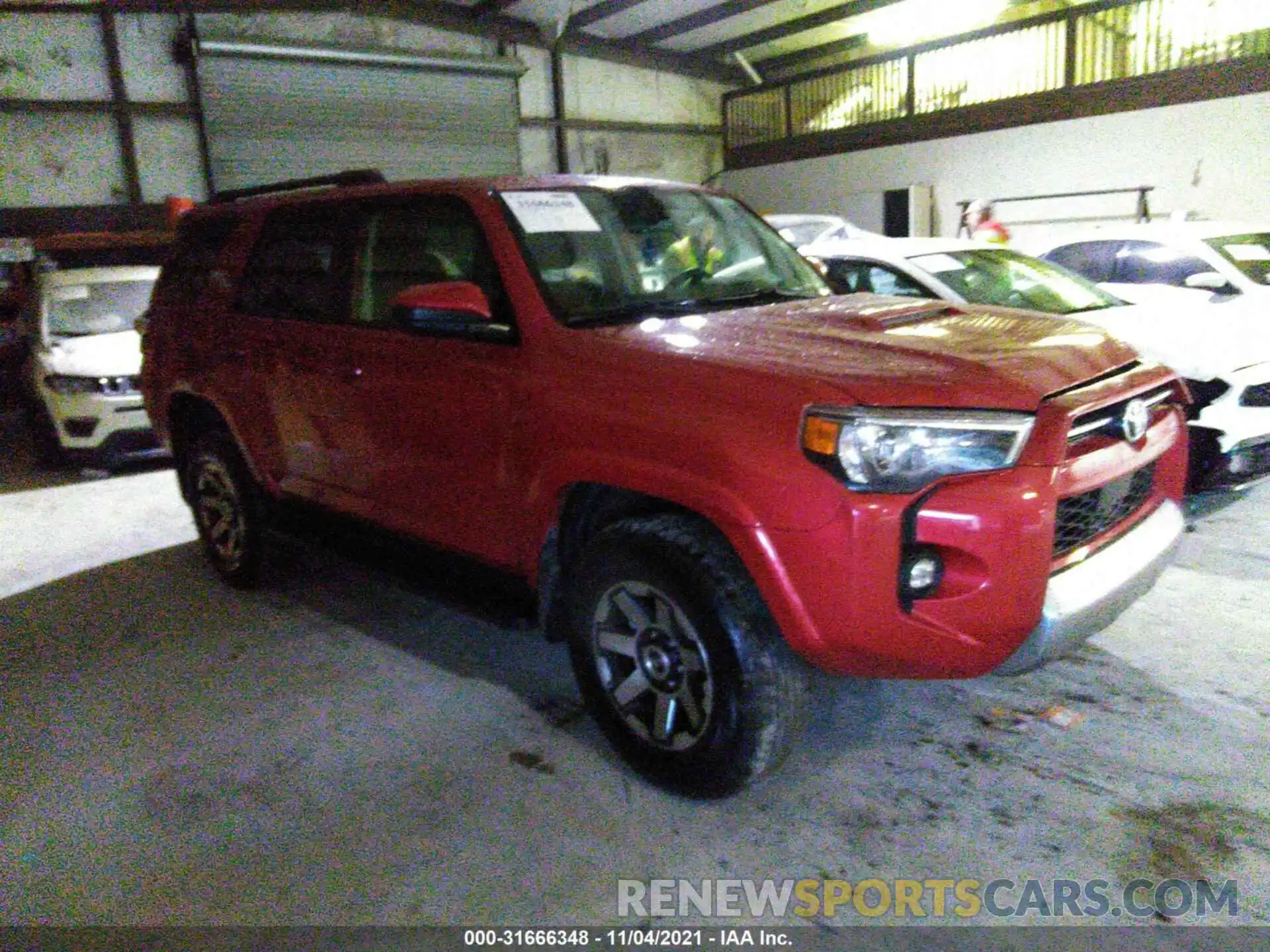 1 Photograph of a damaged car JTEPU5JR1M5929468 TOYOTA 4RUNNER 2021