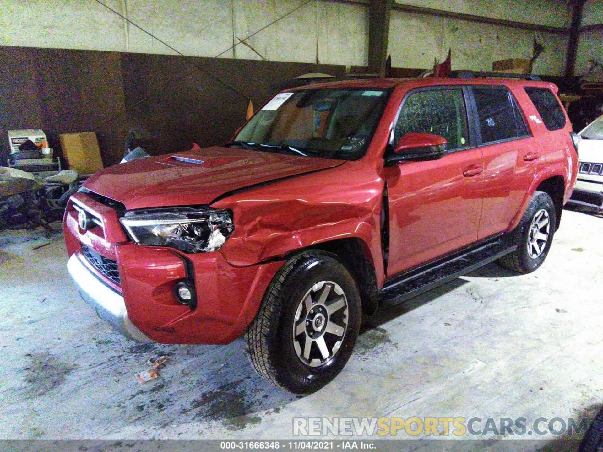 2 Photograph of a damaged car JTEPU5JR1M5929468 TOYOTA 4RUNNER 2021