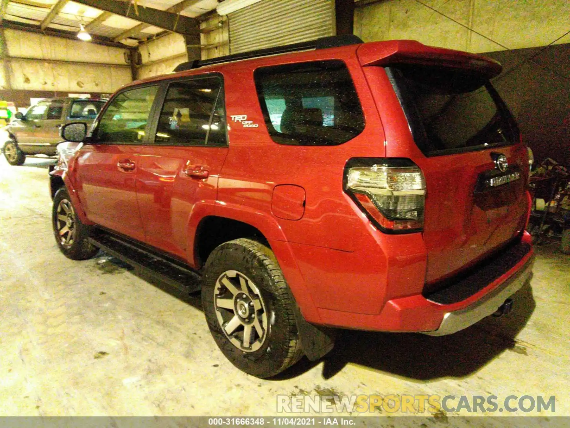 3 Photograph of a damaged car JTEPU5JR1M5929468 TOYOTA 4RUNNER 2021