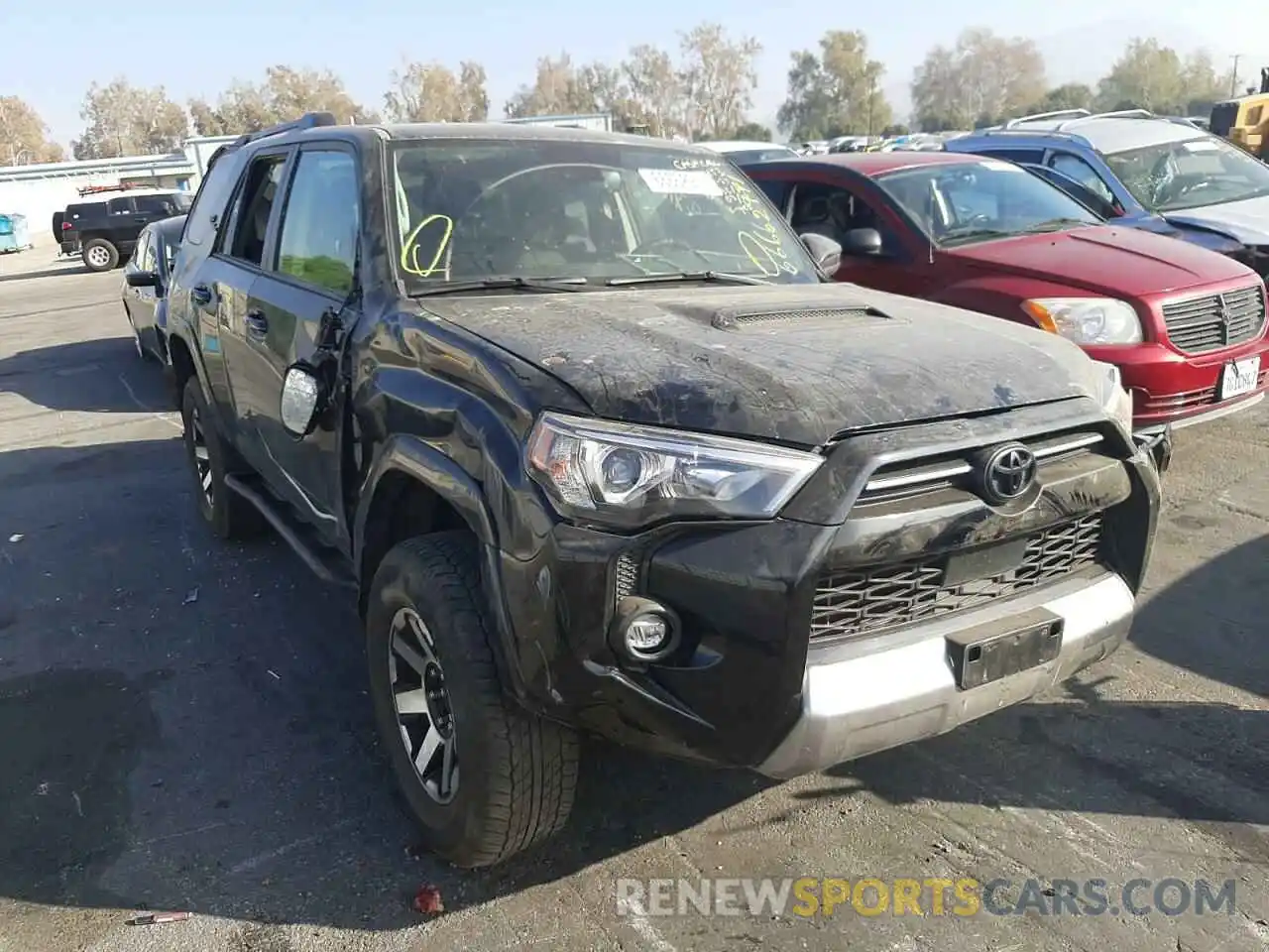 1 Photograph of a damaged car JTEPU5JR3M5893329 TOYOTA 4RUNNER 2021