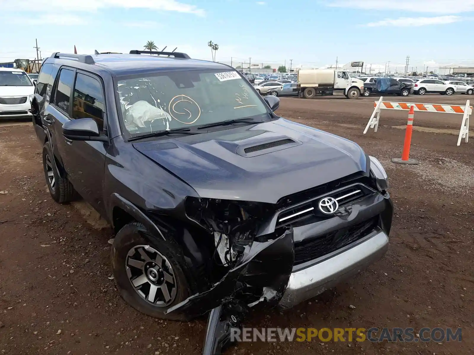 1 Photograph of a damaged car JTEPU5JR3M5925292 TOYOTA 4RUNNER 2021