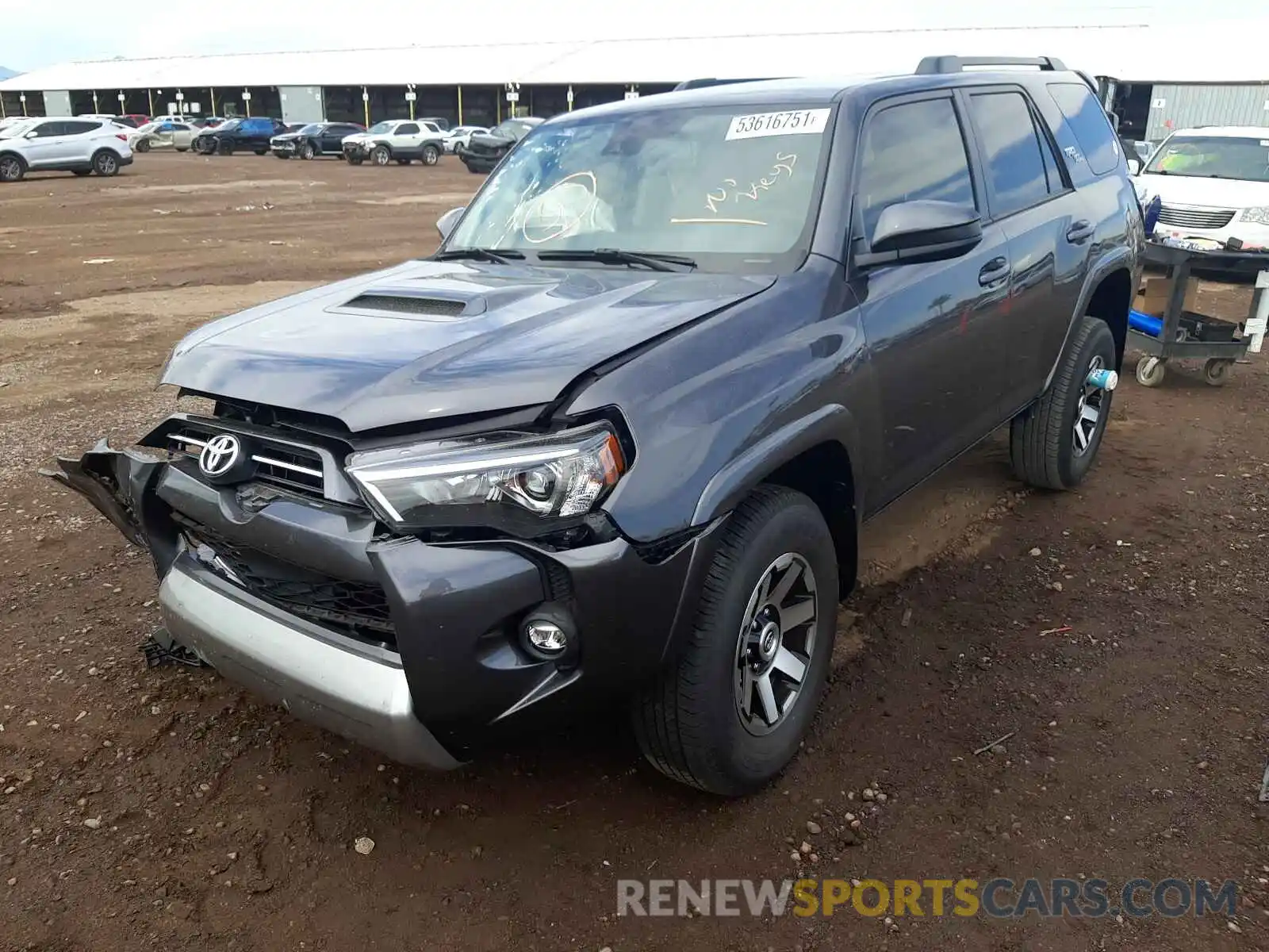 2 Photograph of a damaged car JTEPU5JR3M5925292 TOYOTA 4RUNNER 2021