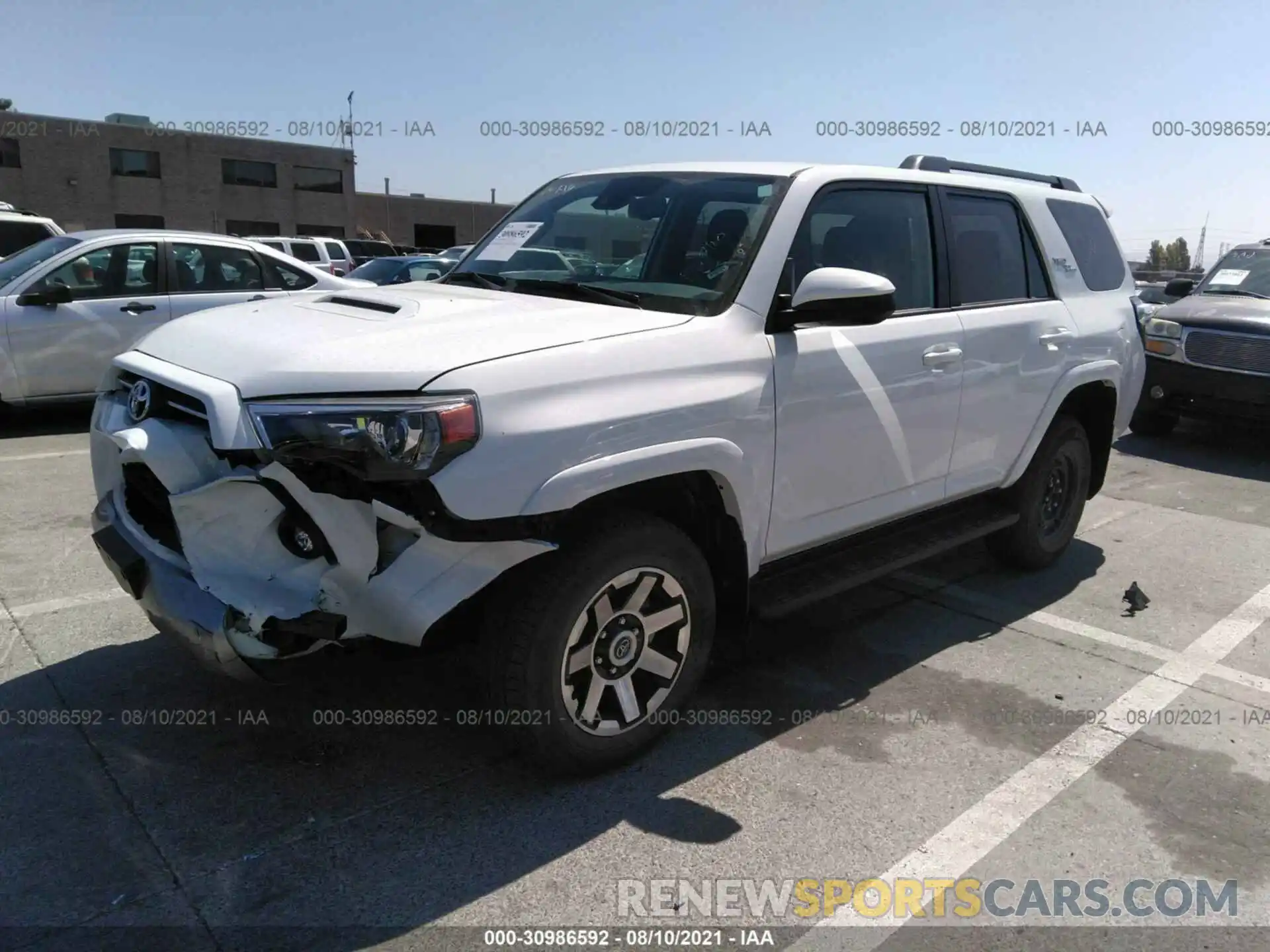 2 Photograph of a damaged car JTEPU5JR3M5937006 TOYOTA 4RUNNER 2021