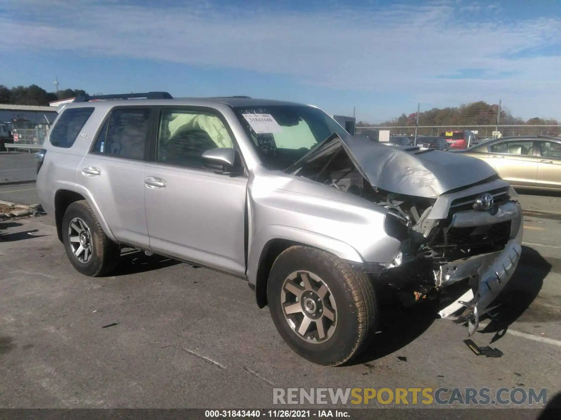 1 Photograph of a damaged car JTEPU5JR4M5843359 TOYOTA 4RUNNER 2021