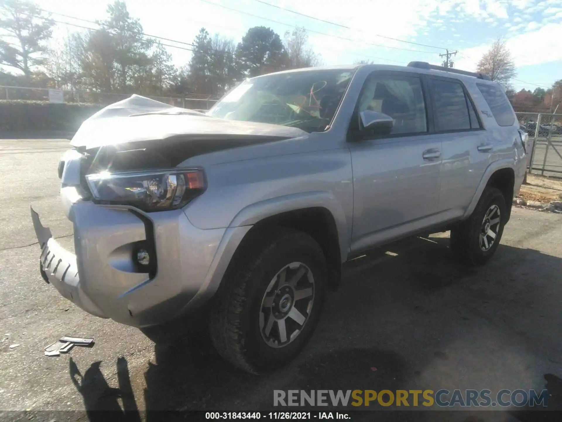 2 Photograph of a damaged car JTEPU5JR4M5843359 TOYOTA 4RUNNER 2021